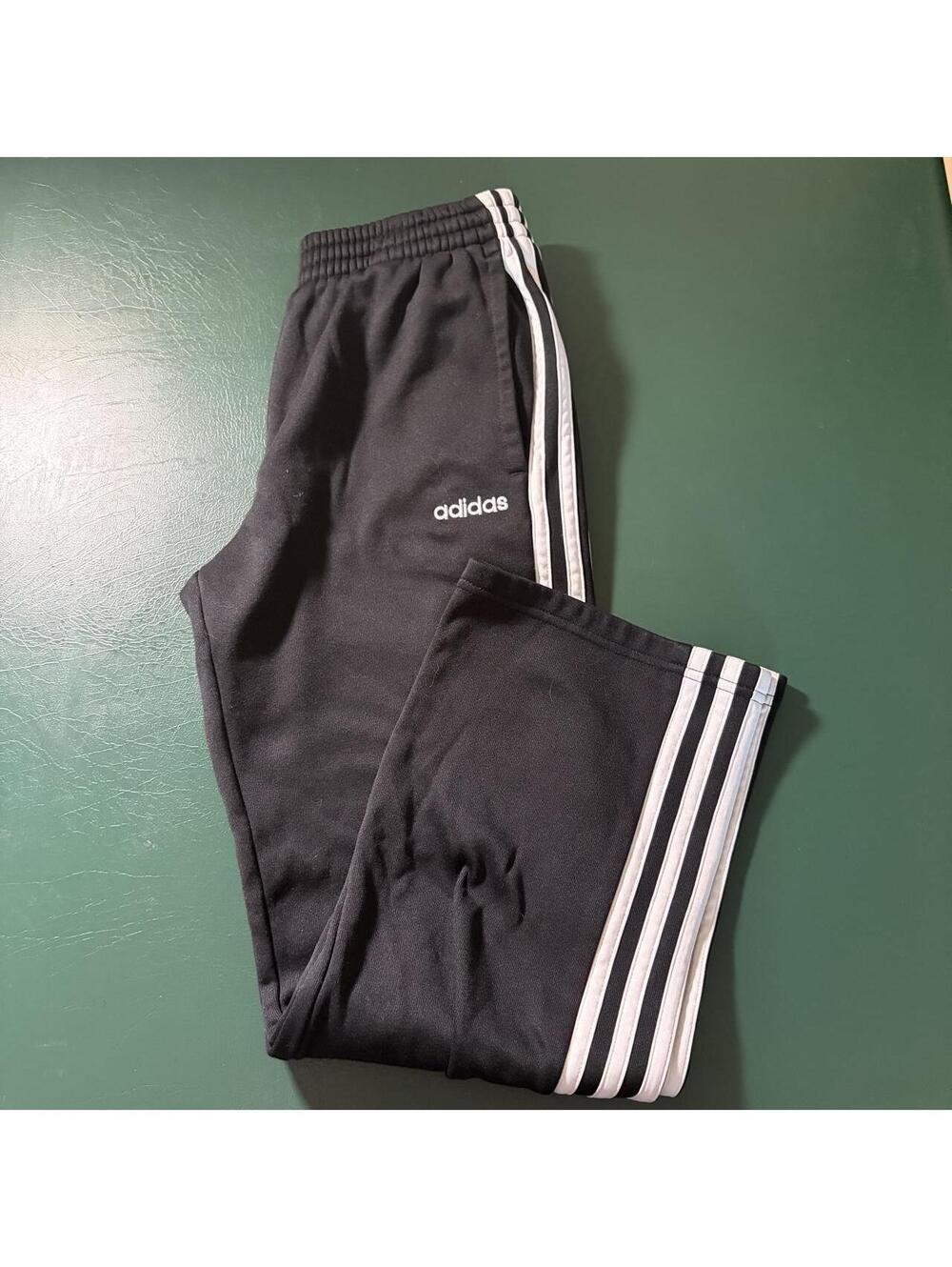 Adidas Kid's Black and Grey Joggers-tracksuit